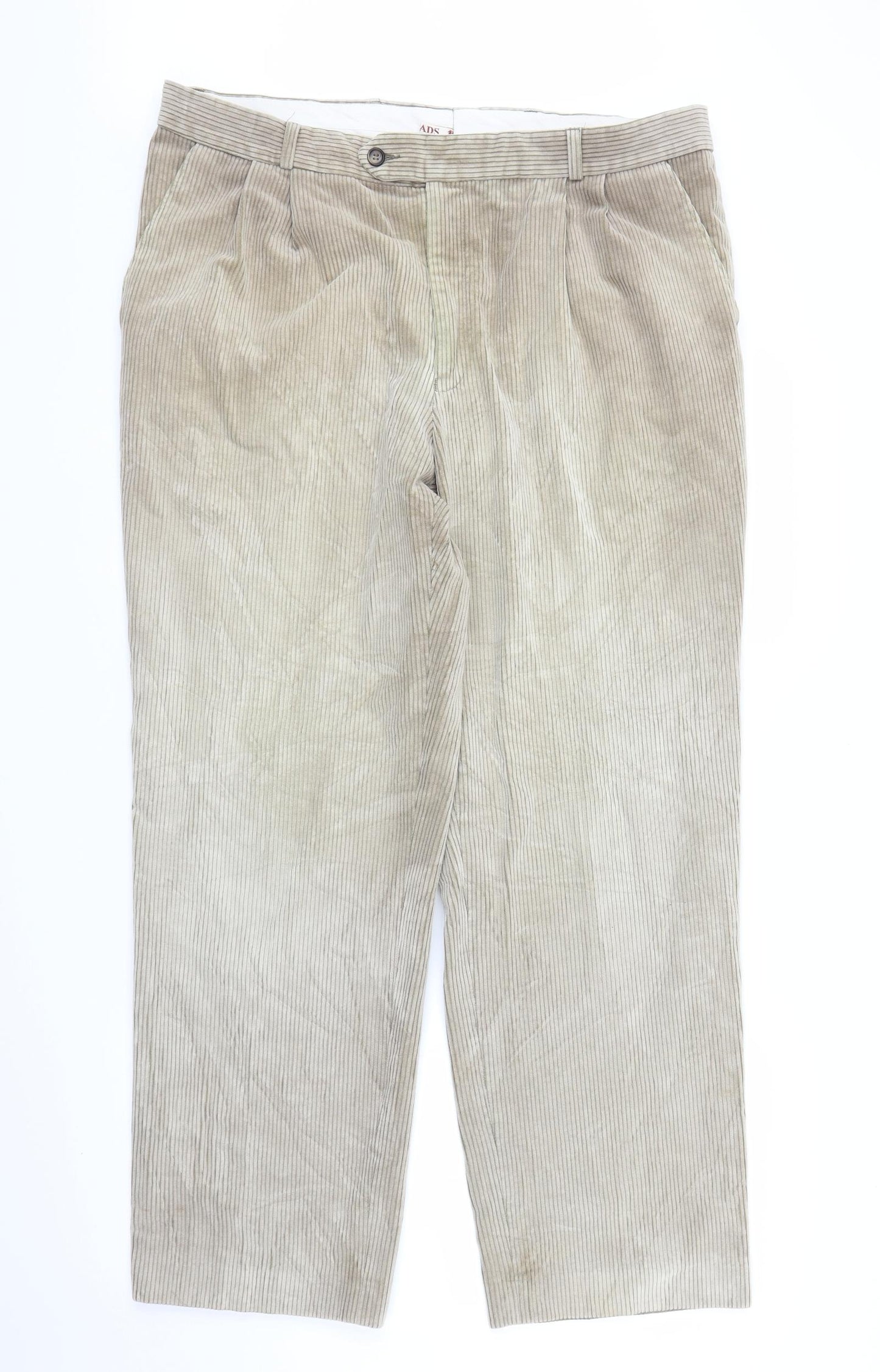 Skads Mens Brown  Corduroy Straight Jeans Size 36 in L28 in