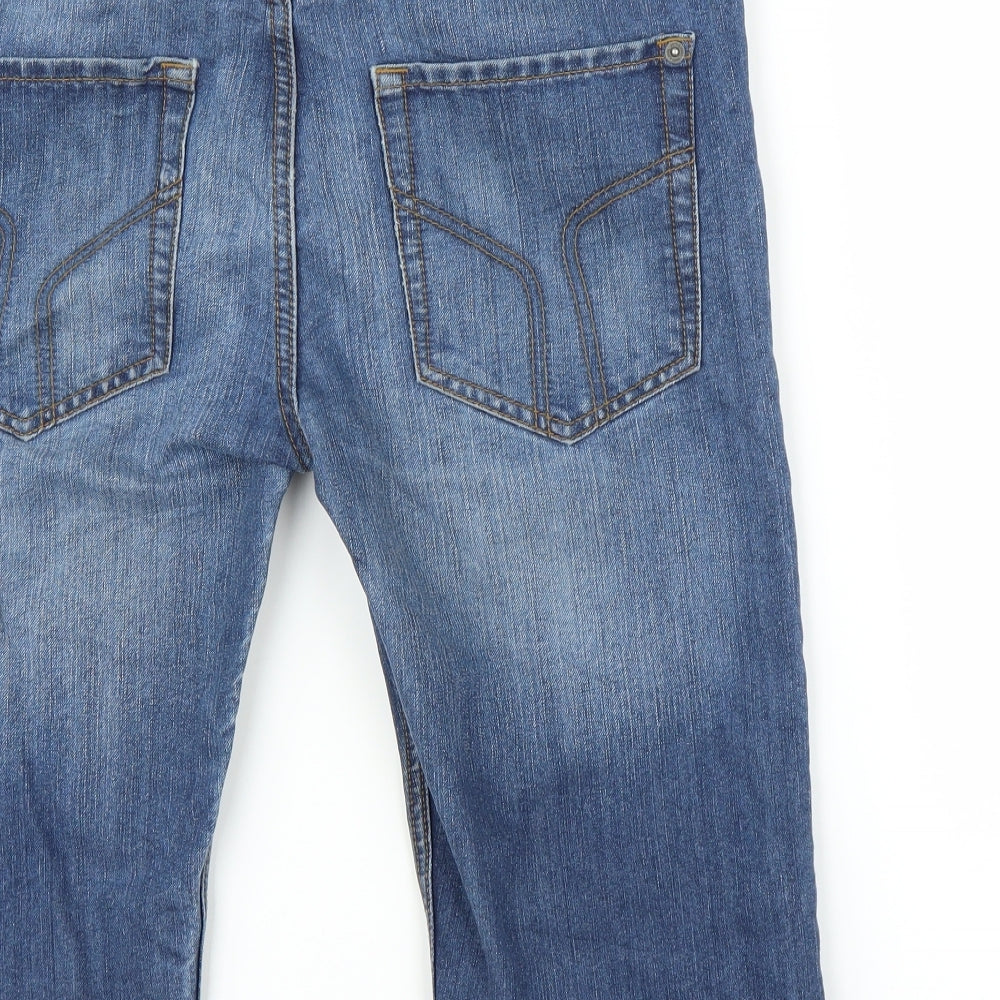 Urban Apparel Mens Blue  Denim Bermuda Shorts Size 32 in