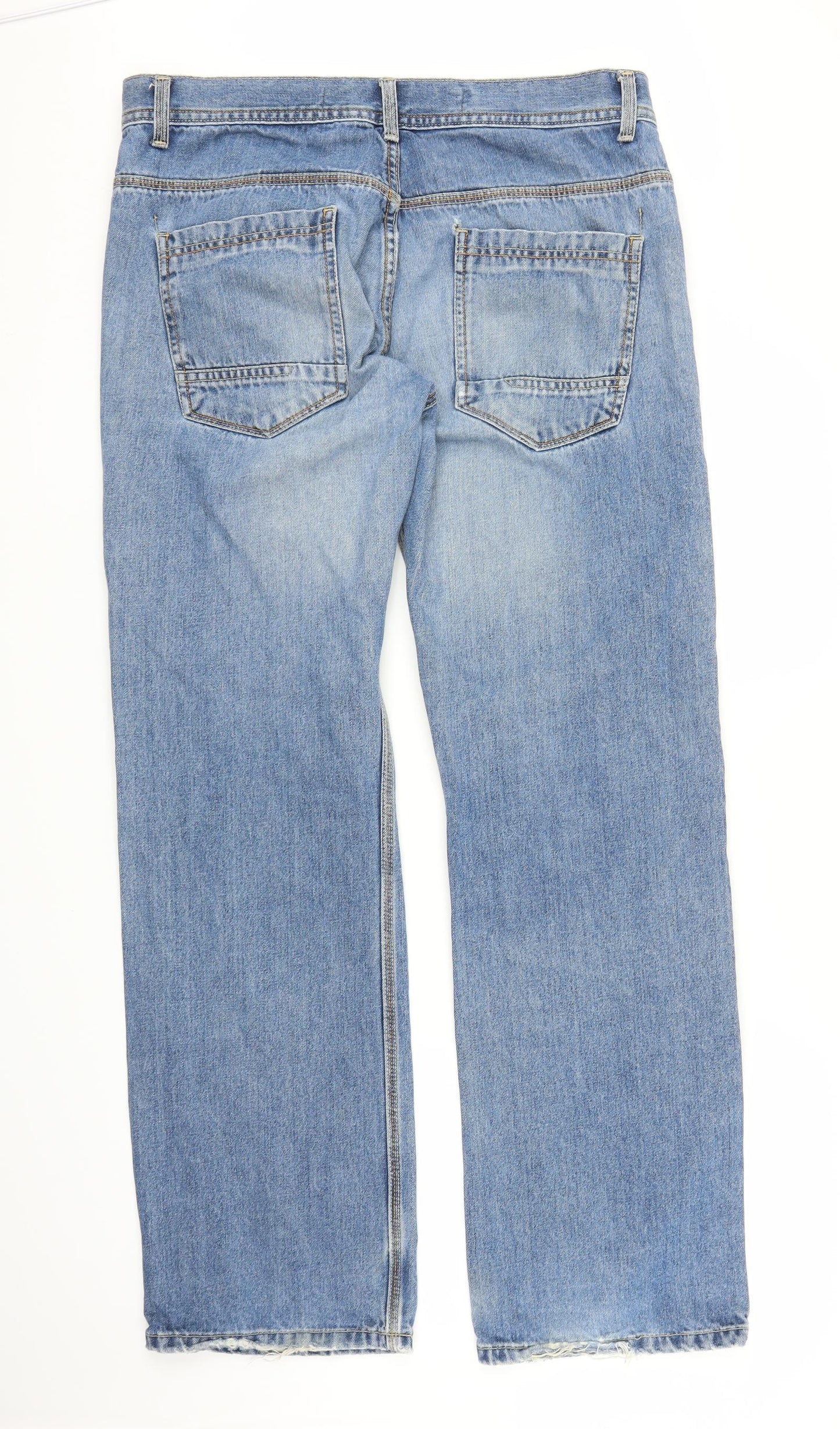Burton Mens Blue  Denim Straight Jeans Size 36 in L34 in