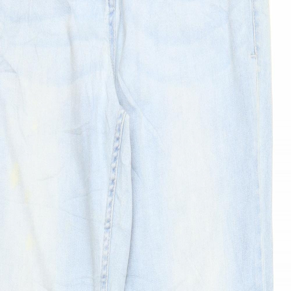 NEXT Womens Blue  Denim Straight Jeans Size 14 L30 in