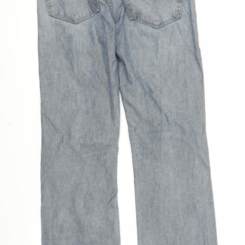 River Island Mens Grey  Denim Bootcut Jeans Size 32 in L32 in