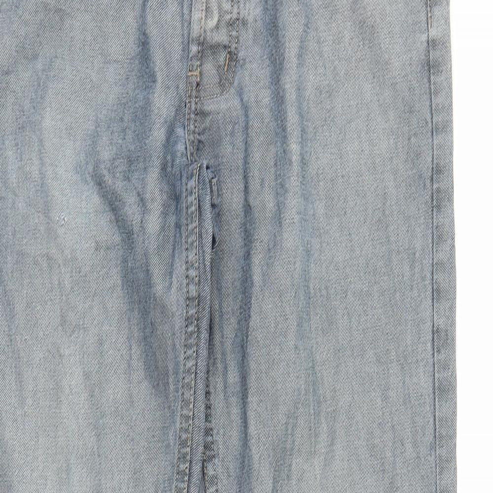 River Island Mens Grey  Denim Bootcut Jeans Size 32 in L32 in