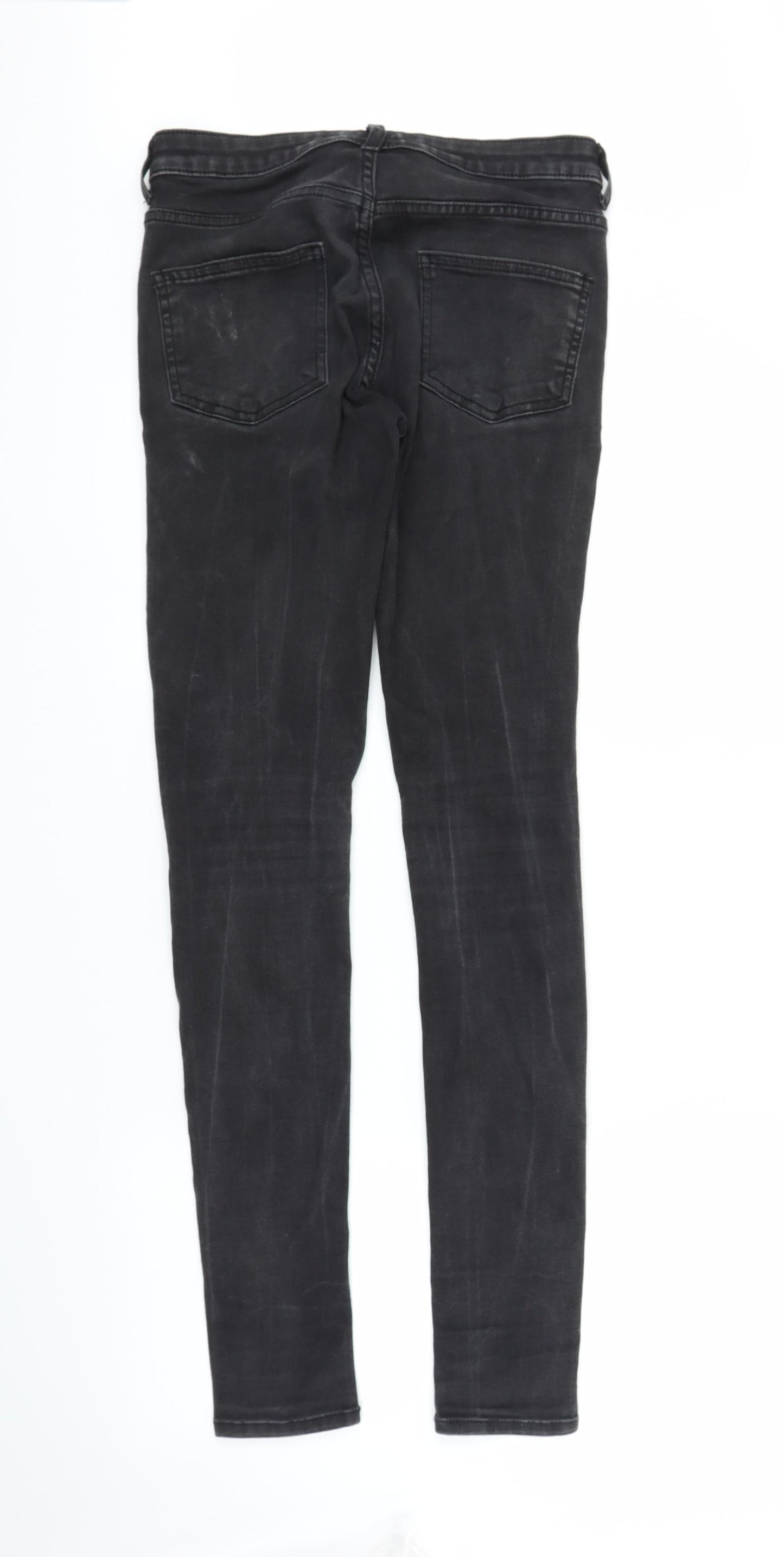 Topman Mens Black  Denim Snow Pants Trousers Size 30 in L34 in