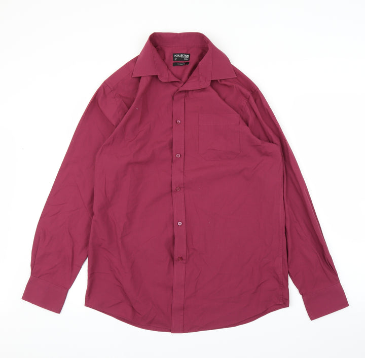 Debenhams Mens Purple    Button-Up Size 16