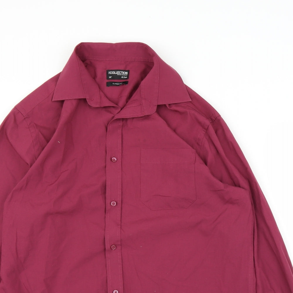 Debenhams Mens Purple    Button-Up Size 16