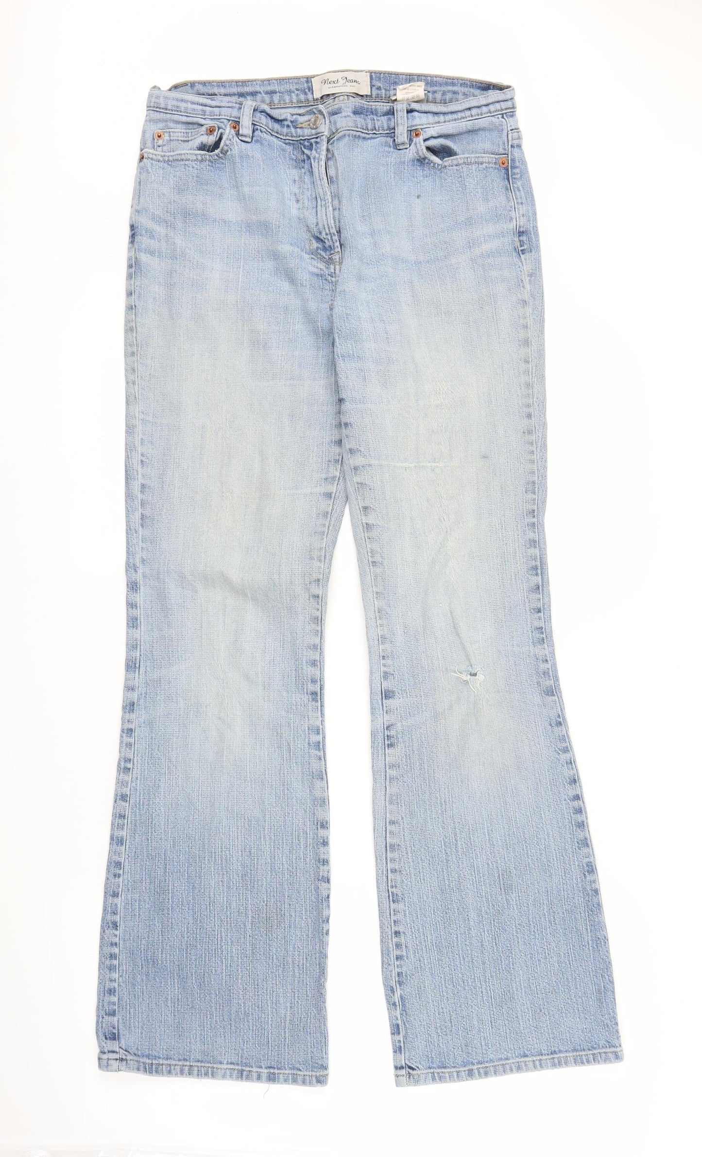 NEXT Womens Blue  Denim Bootcut Jeans Size 14 L31 in