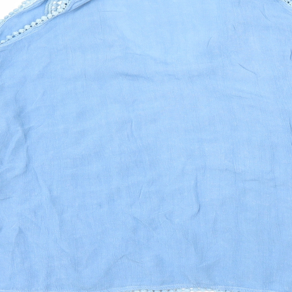 Blue Vanilla Womens Blue   Basic Blouse Size M