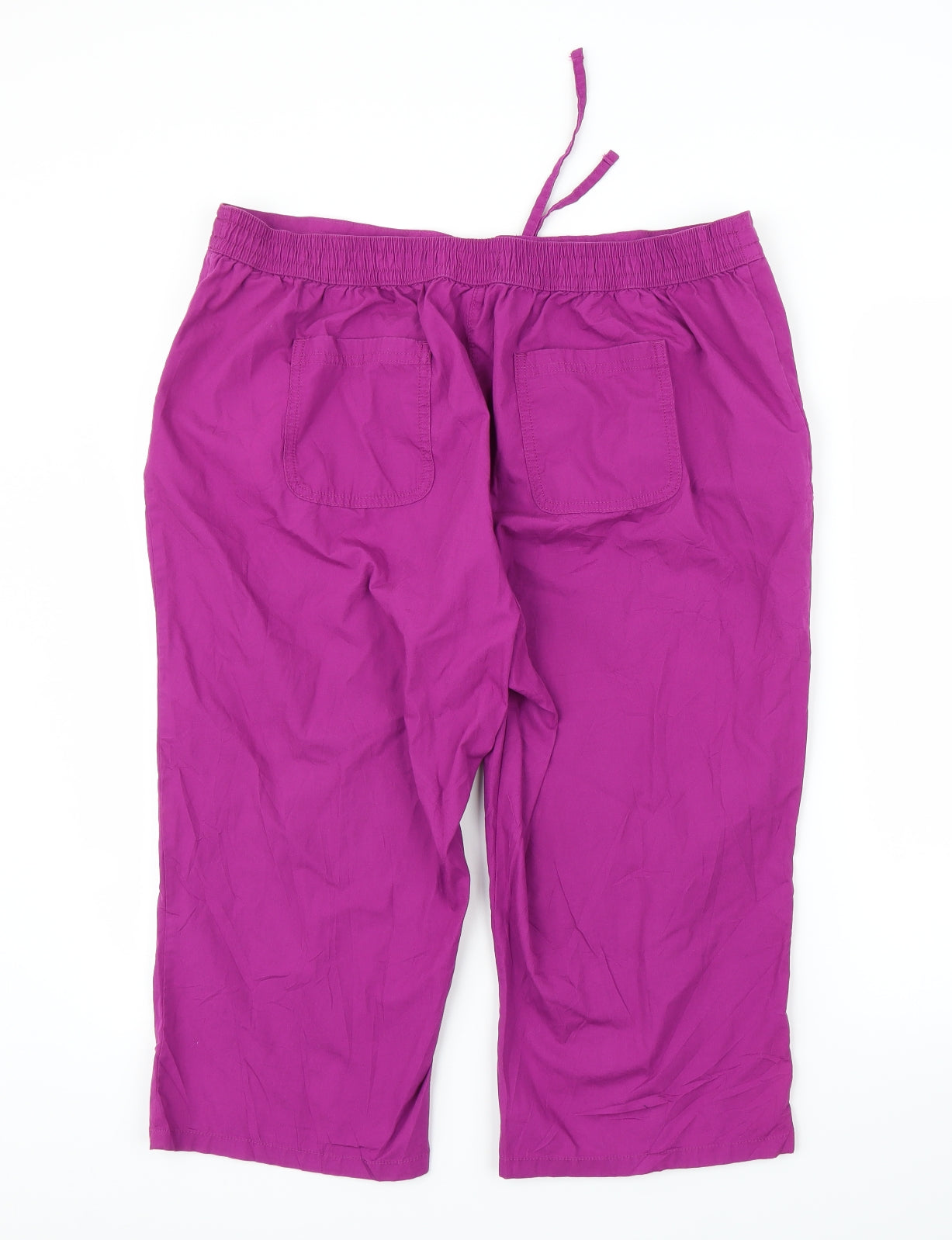 M&S Womens Purple   Capri Trousers Size 18 L20 in