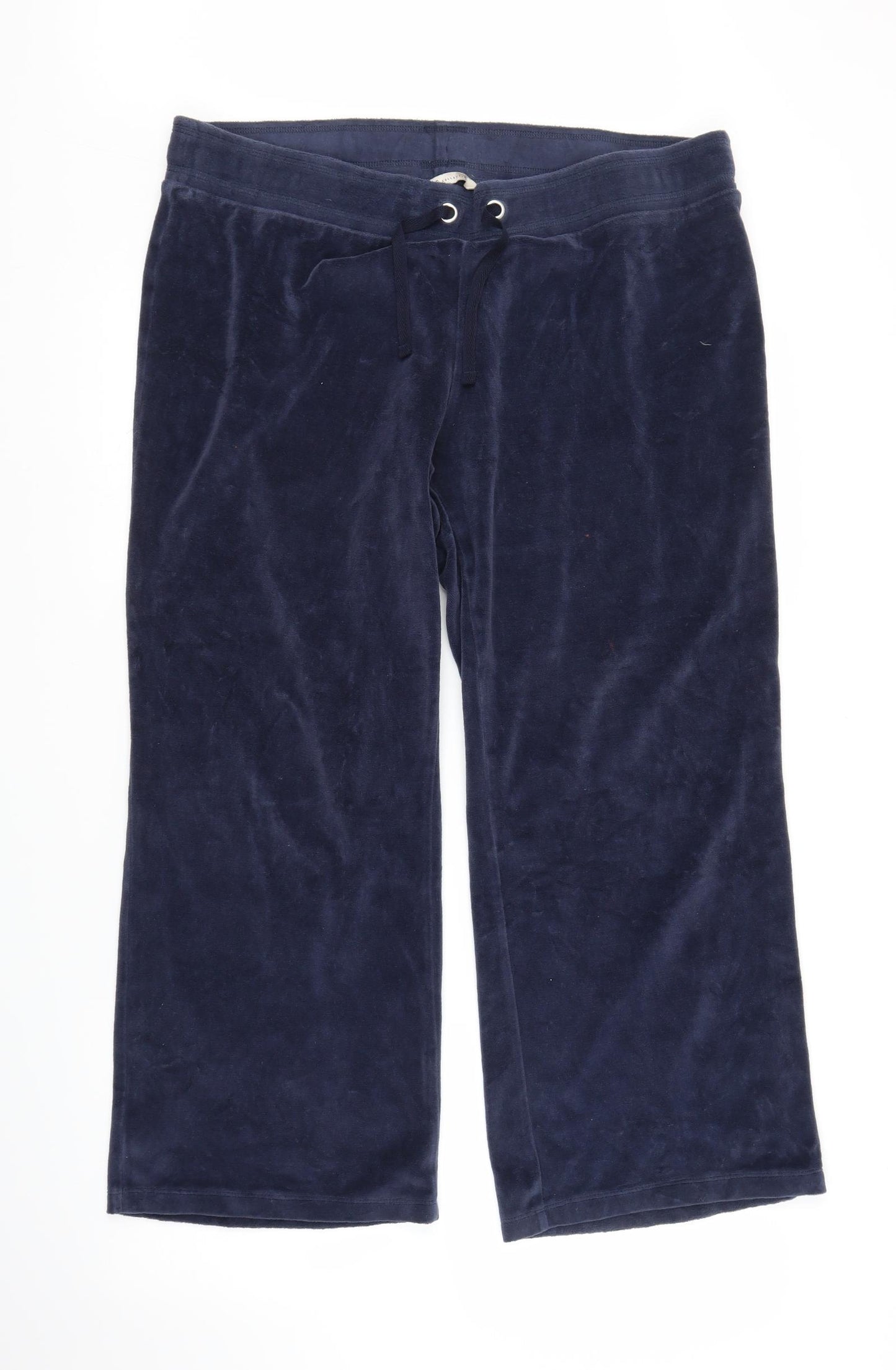 M&S Womens Blue   Sweatpants Trousers Size 18 L25 in