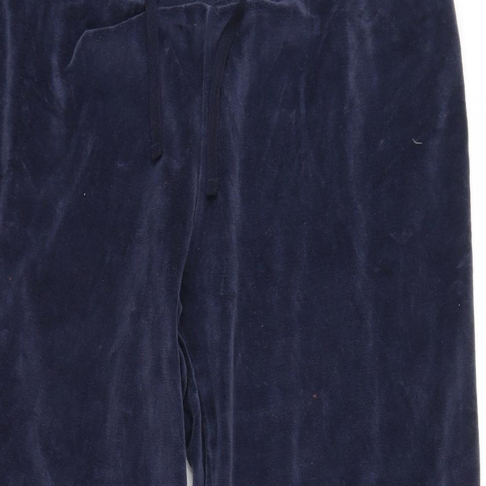 M&S Womens Blue   Sweatpants Trousers Size 18 L25 in
