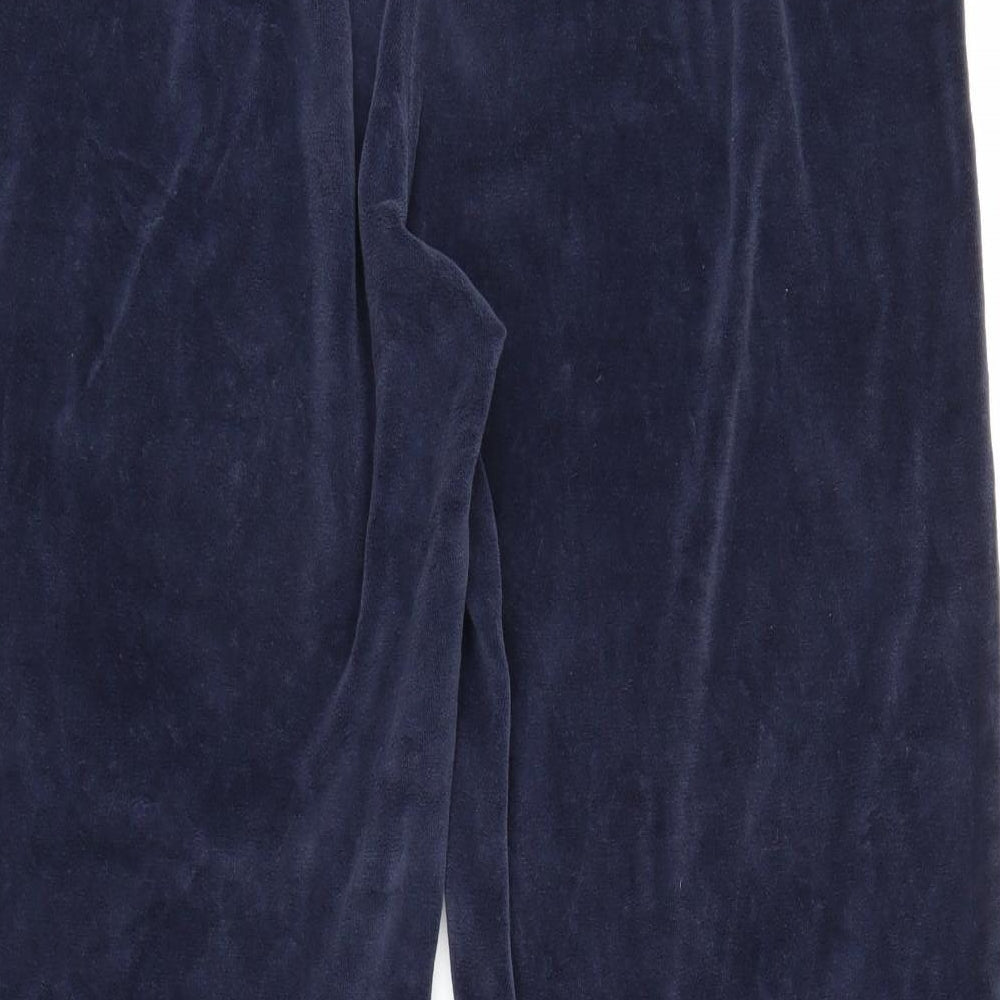 M&S Womens Blue   Sweatpants Trousers Size 18 L25 in
