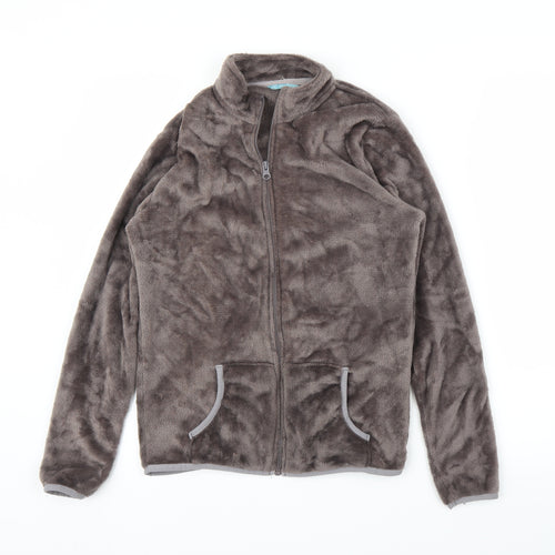 Avenue Womens Brown  Fleece Full Zip Jumper Size 8