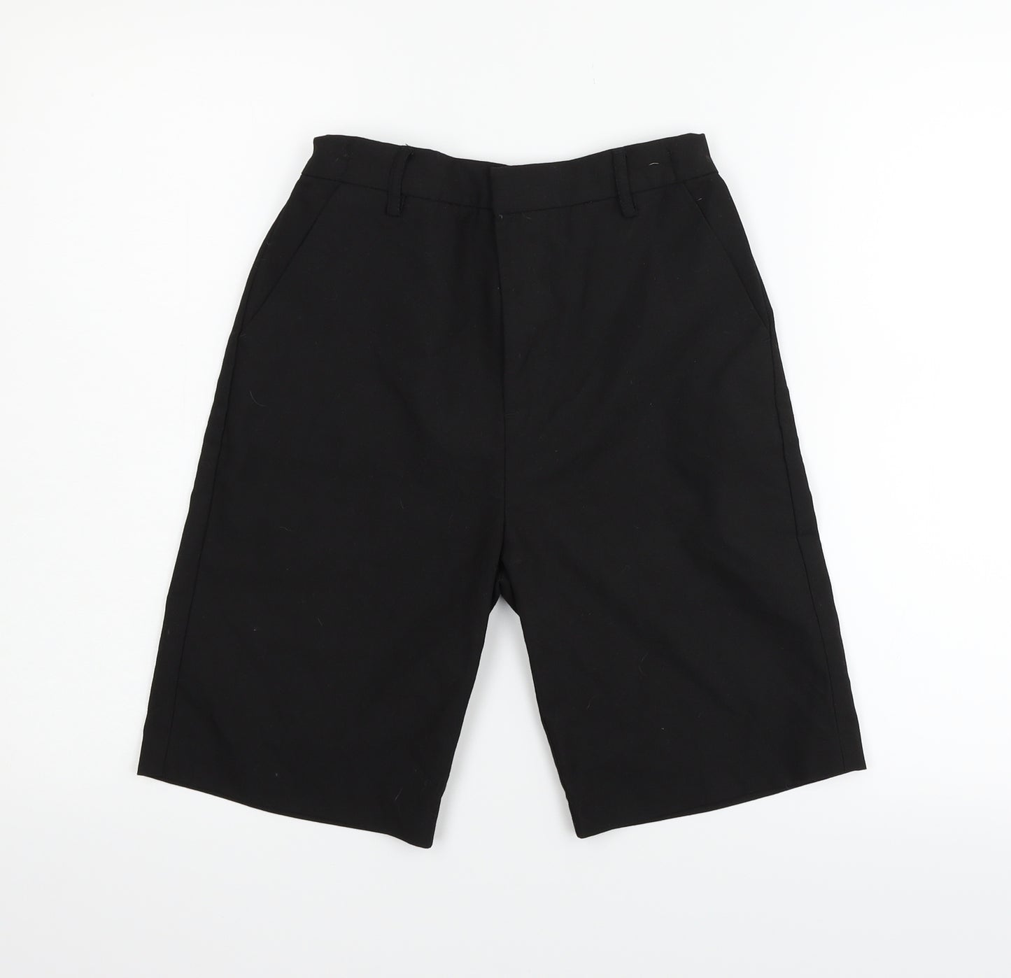 Nutmeg Girls Black   Chino Shorts Size 11-12 Years