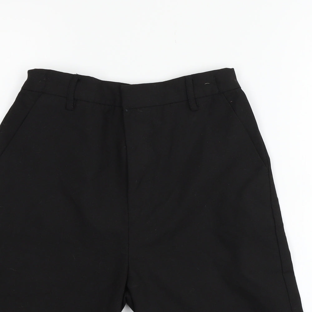 Nutmeg Girls Black   Chino Shorts Size 11-12 Years
