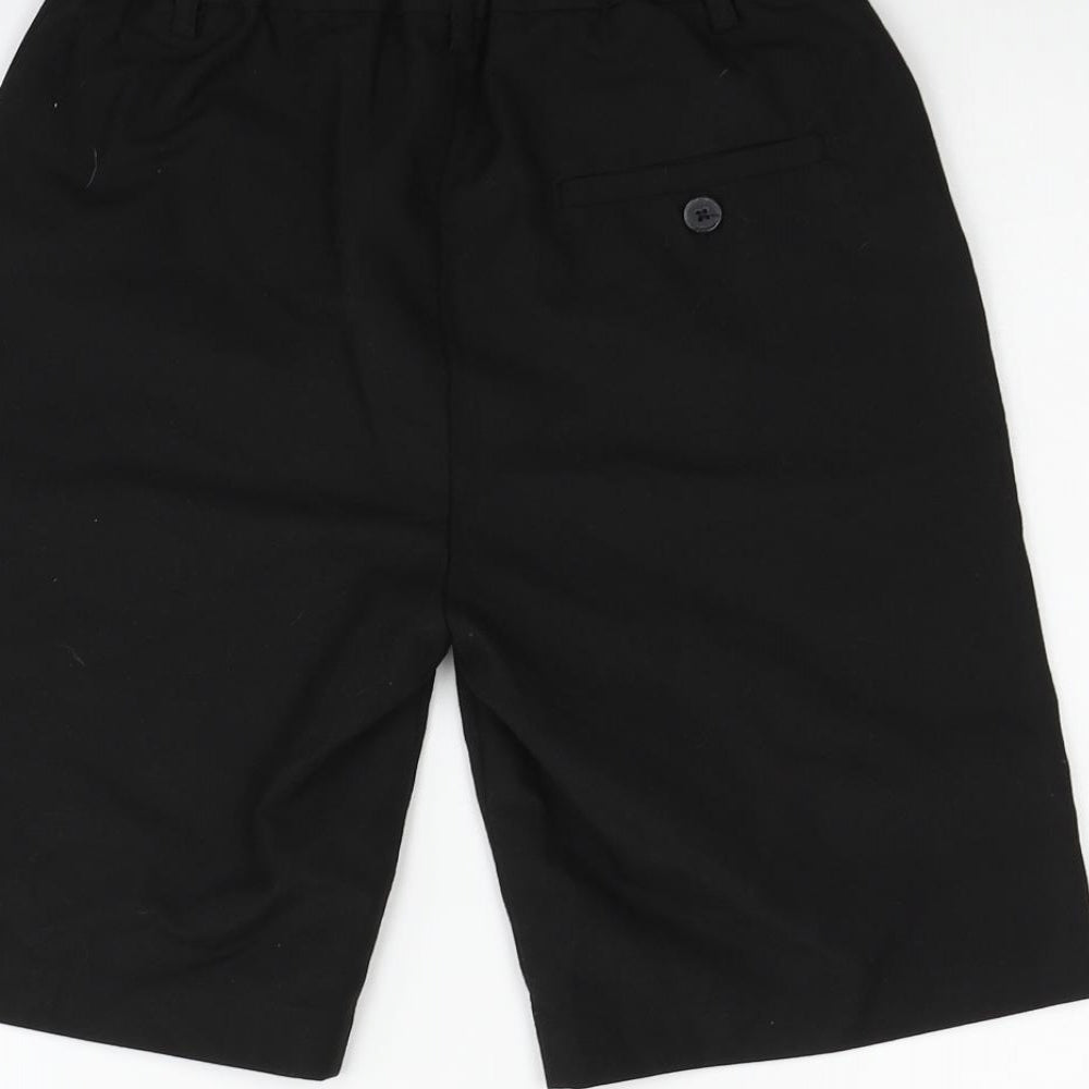Nutmeg Girls Black   Chino Shorts Size 11-12 Years