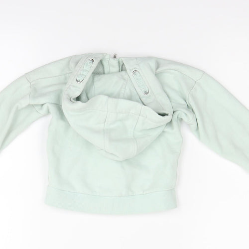 F&F Girls Green   Full Zip Jumper Size 2-3 Years