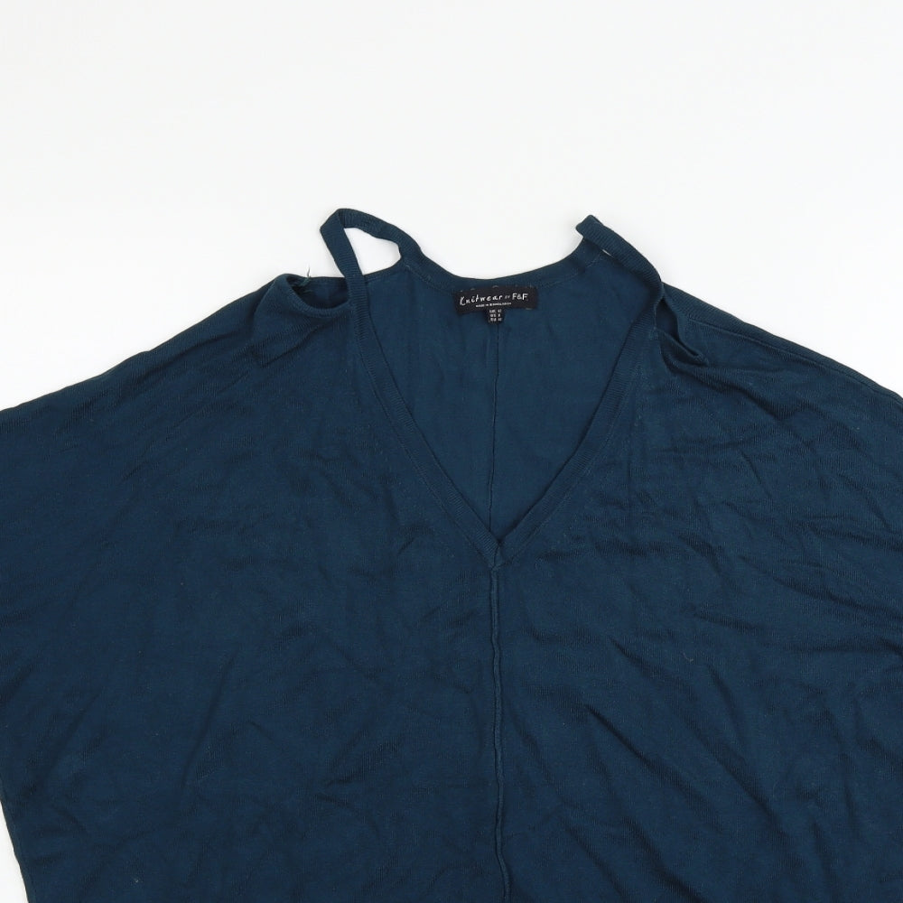 F&F Womens Blue   Pullover Jumper Size 12
