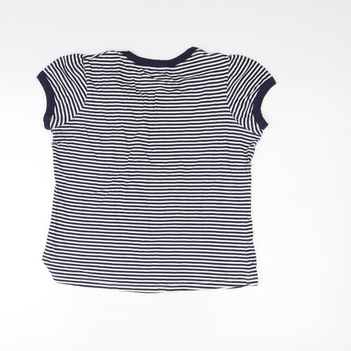 F&F Womens Silver Polka Dot  Basic Polo Size 12