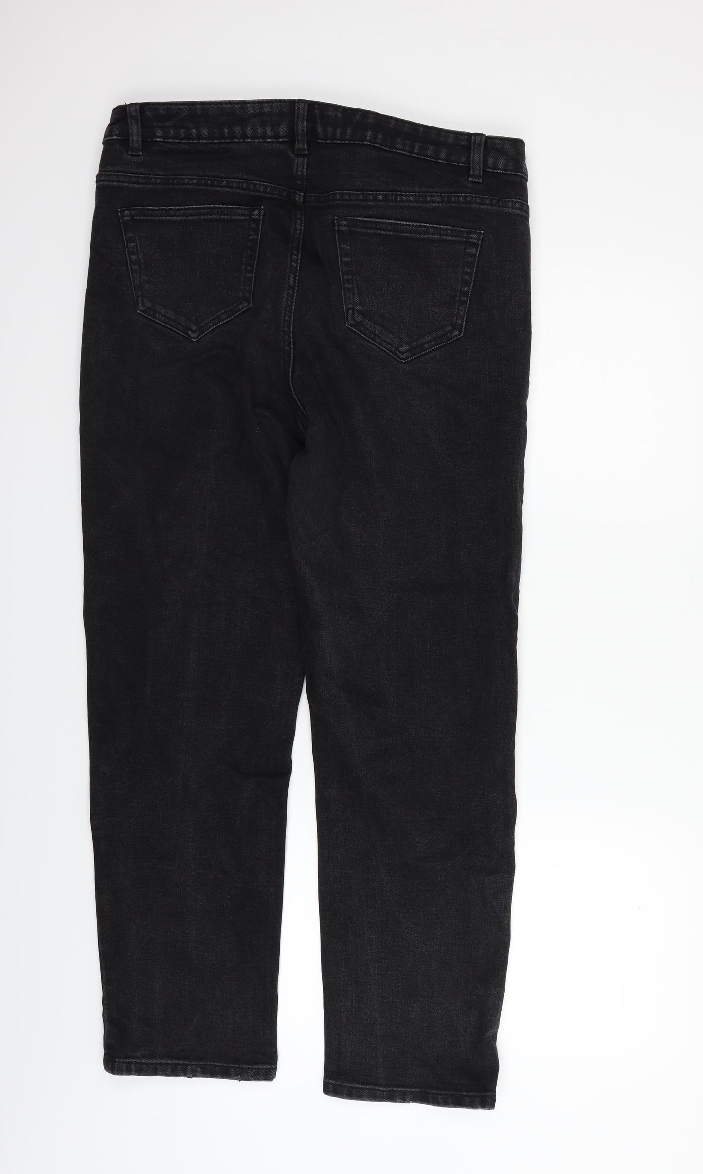 George Mens Black   Straight Jeans Size 16 L27 in