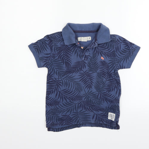 H&M Boys Blue   Basic Button-Up Size 5-6 Years
