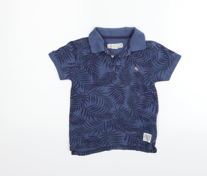H&M Boys Blue Basic Button-Up Size 5-6 Years
