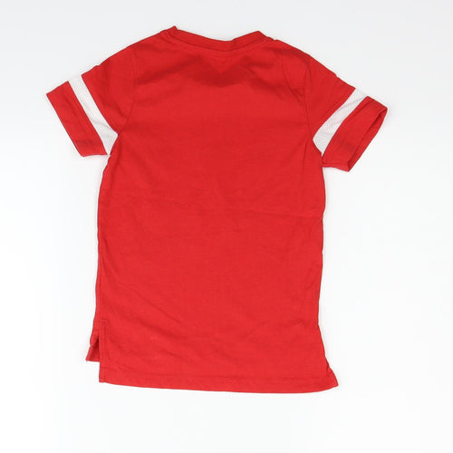 Nutmeg Girls Red   Basic T-Shirt Size 4-5 Years