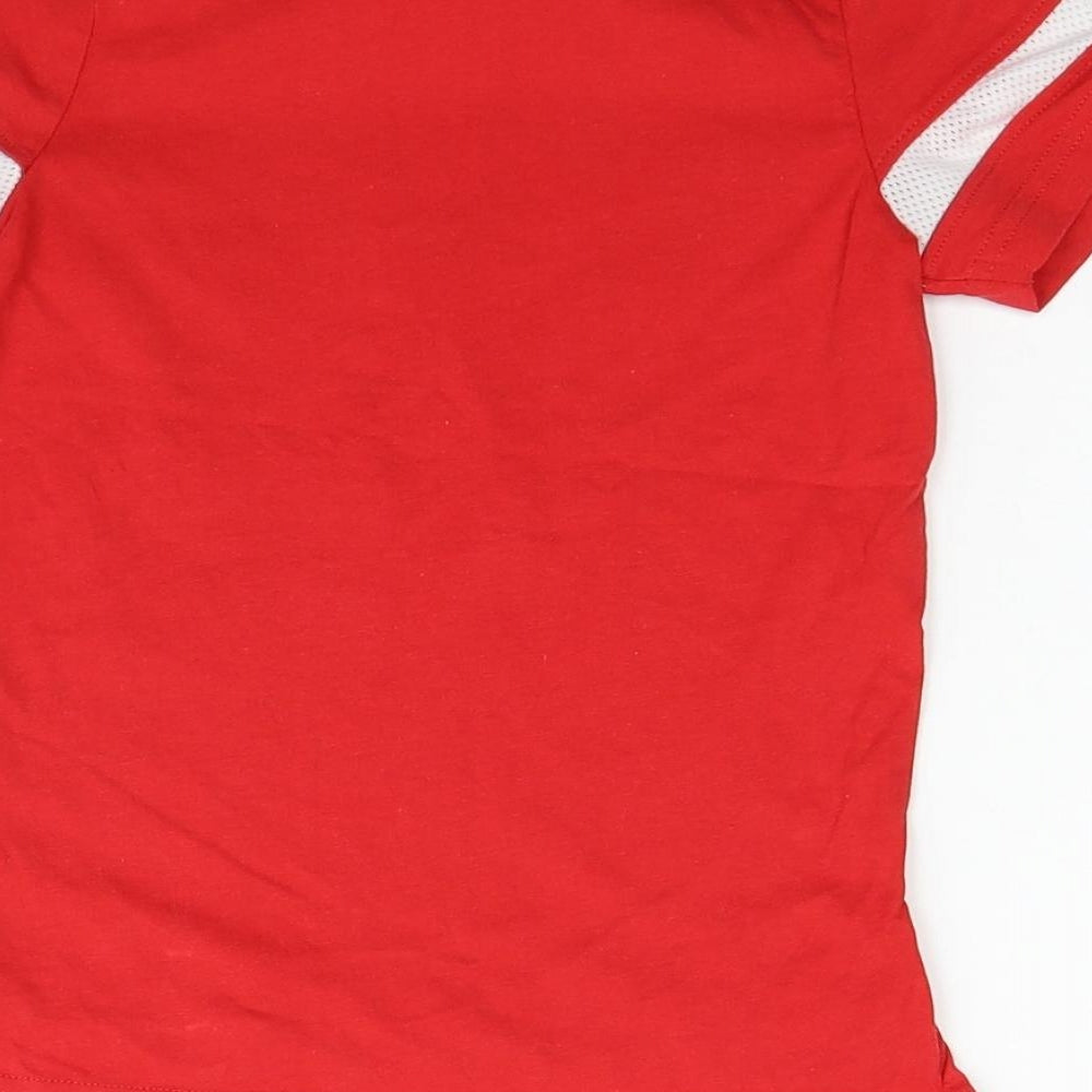 Nutmeg Girls Red   Basic T-Shirt Size 4-5 Years