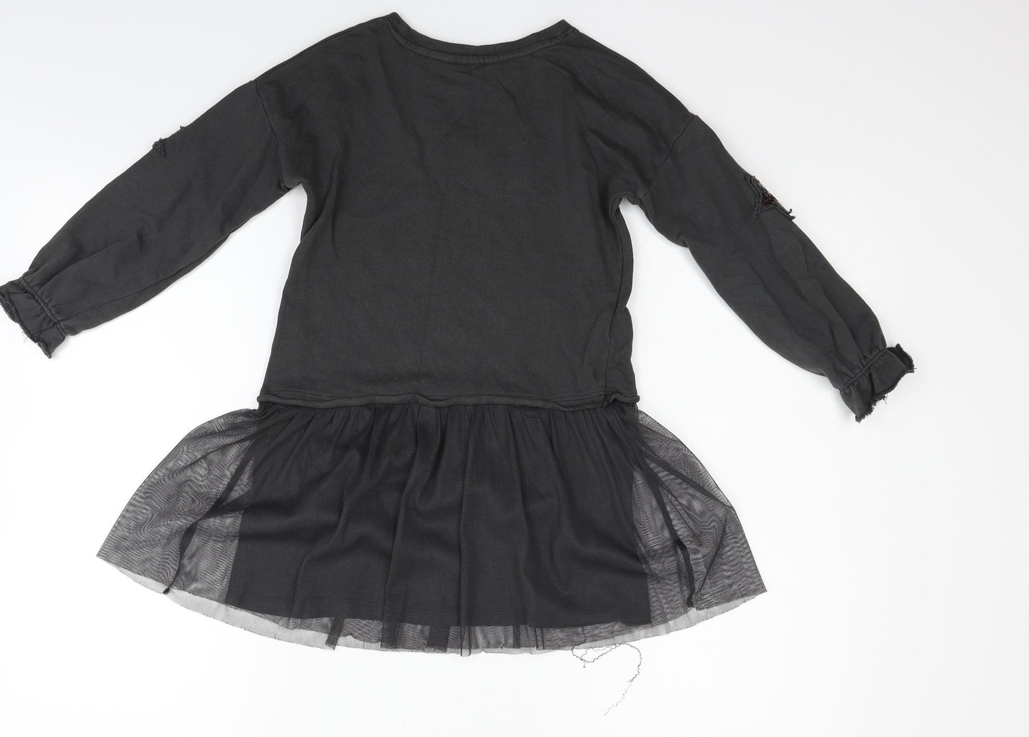 Mango Girls Grey   Fit & Flare  Size 7-8 Years  - star