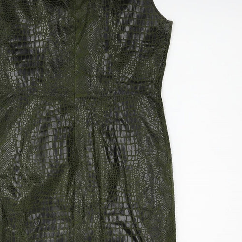 Selene Womens Green   Fit & Flare  Size L