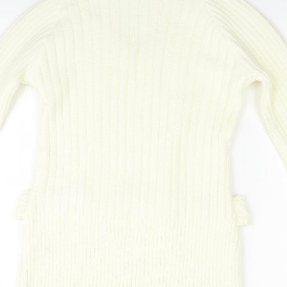 Jane Norman Womens White   Pullover Jumper Size 10