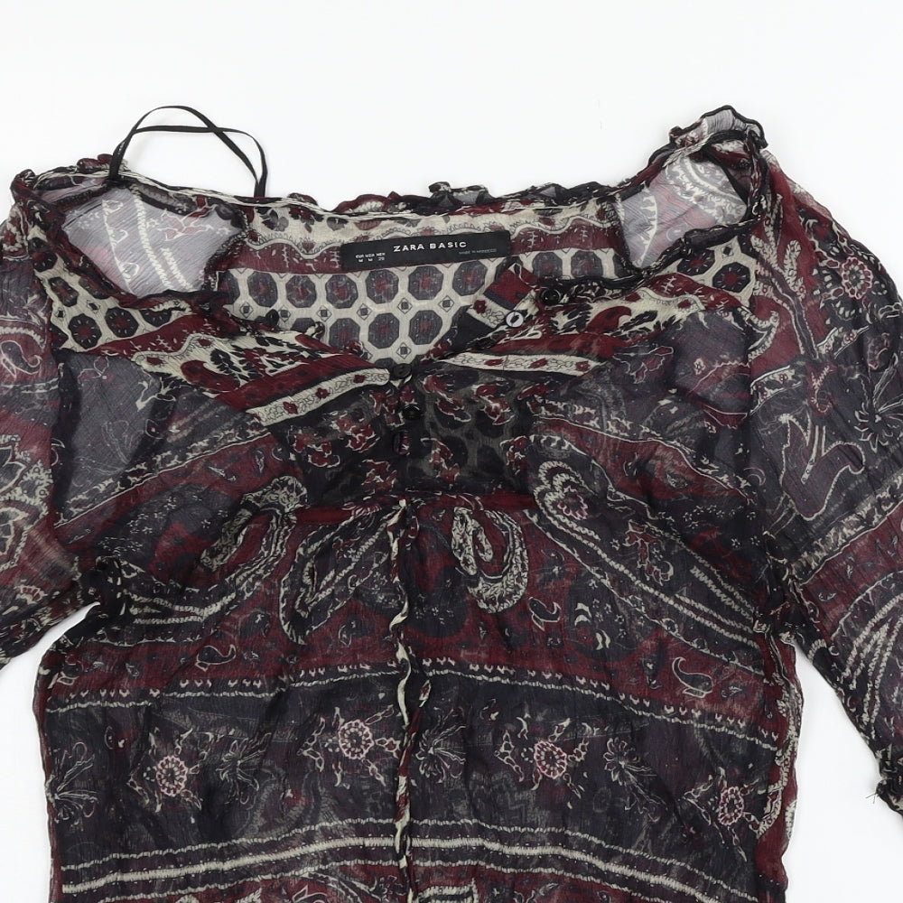 Zara Womens Purple   Basic Blouse Size M