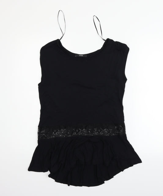 Front view of George women’s black basic t-shirt, size UK 10