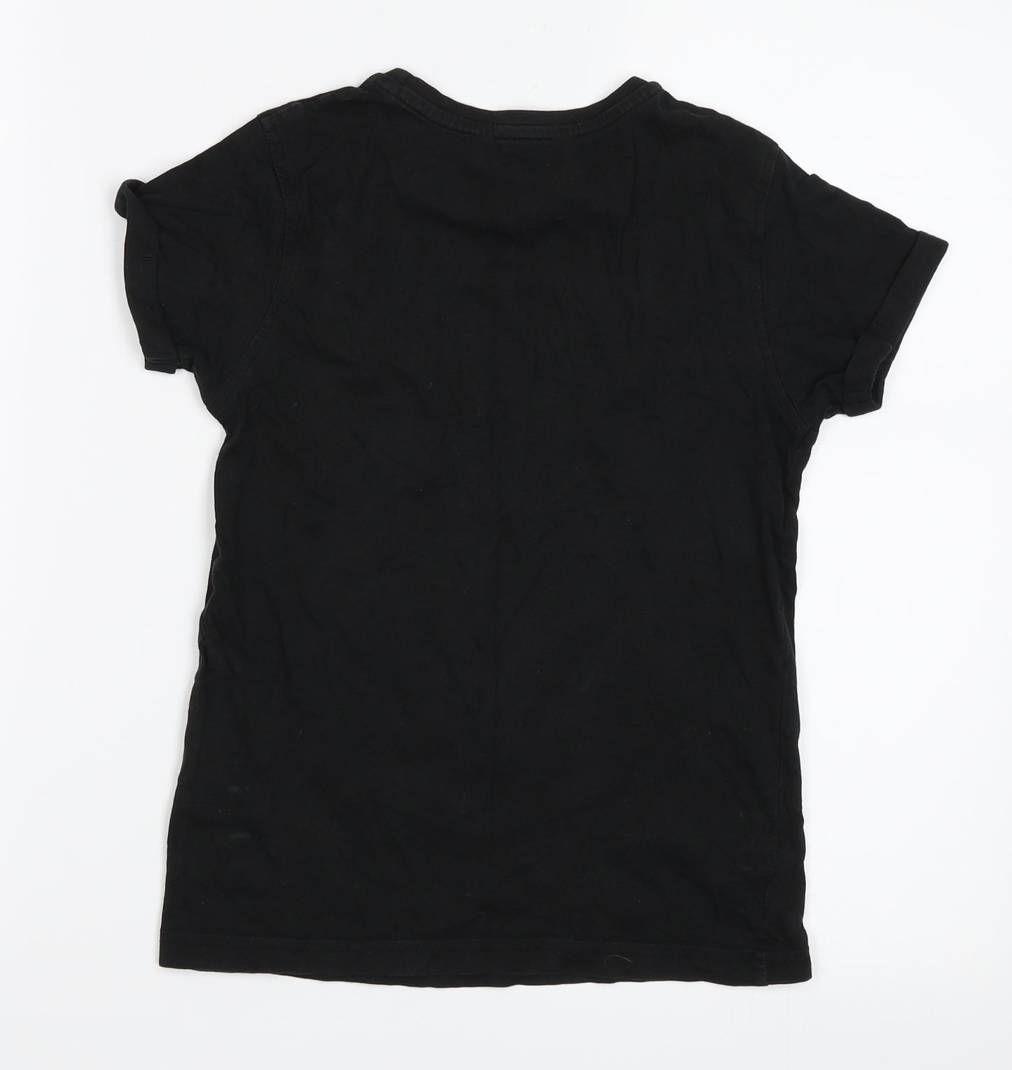 George Boys Black   Basic T-Shirt Size 8-9 Years