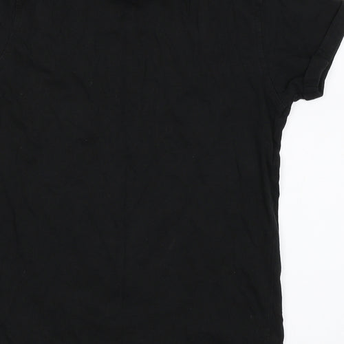 George Boys Black   Basic T-Shirt Size 8-9 Years