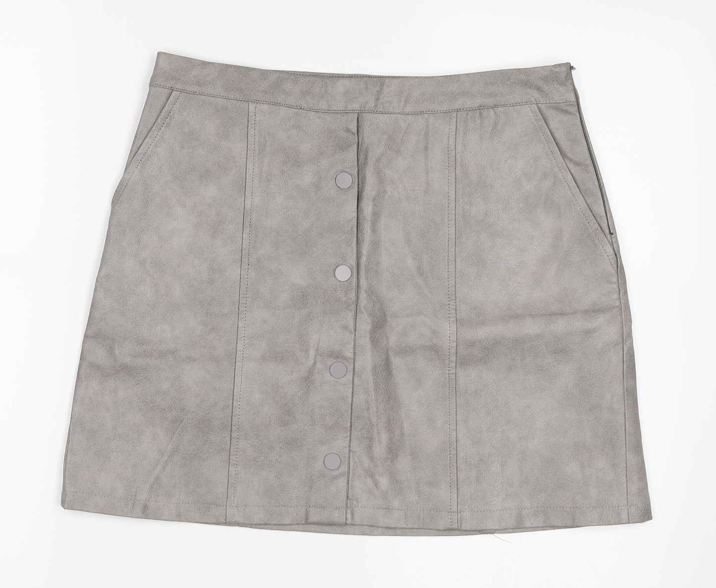 JCL Womens Grey   A-Line Skirt Size M