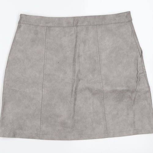 JCL Womens Grey   A-Line Skirt Size M