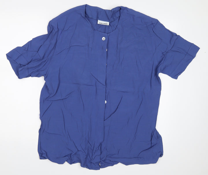 Gerry Weber Womens Blue   Basic Button-Up Size 42