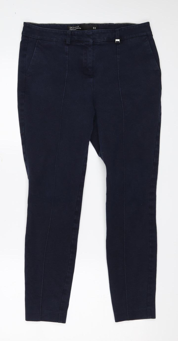 NEXT Womens Blue Denim Skinny Jeans Size 8 L25 in