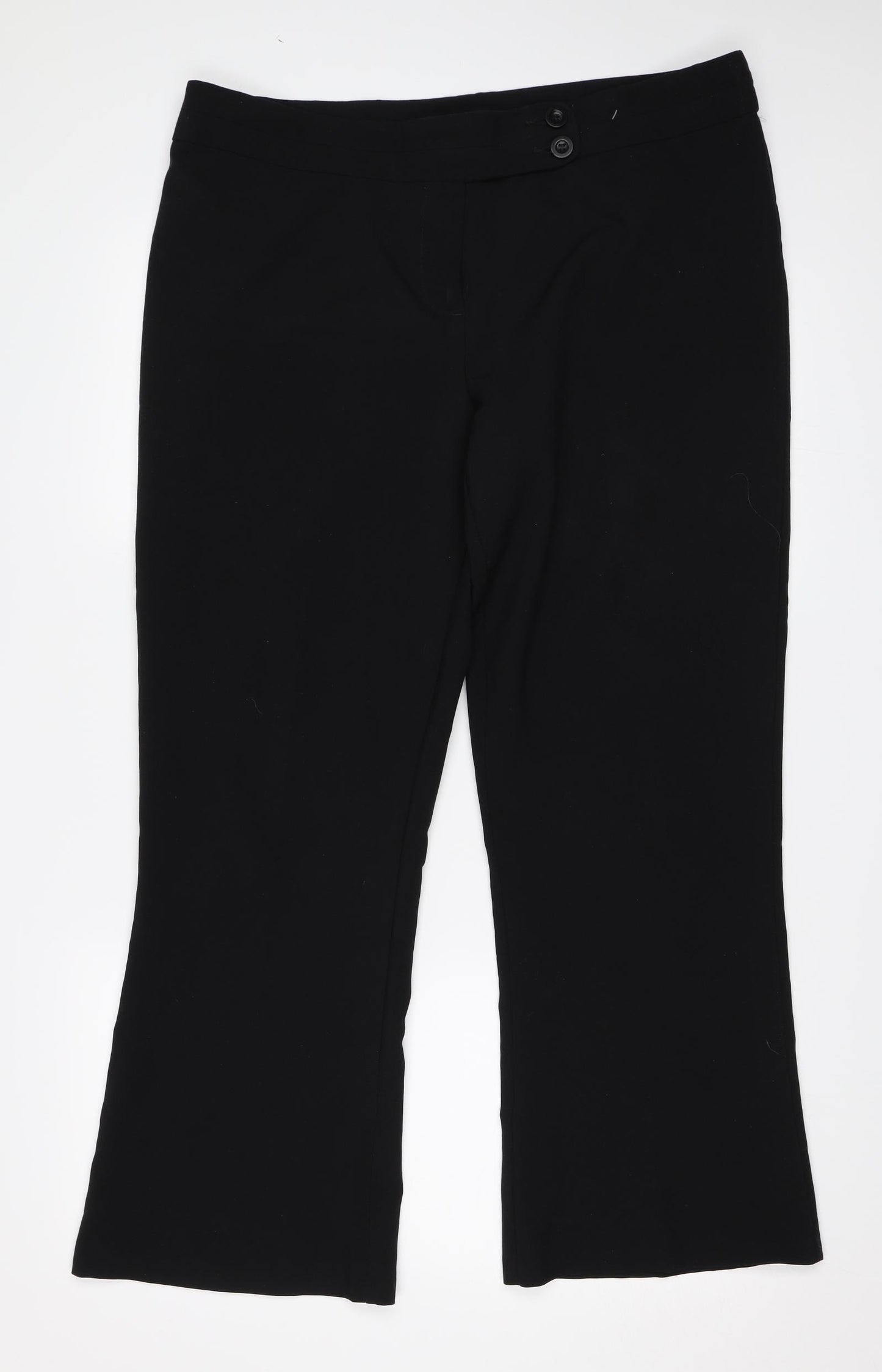 George Womens Black   Trousers  Size 16 L29 in
