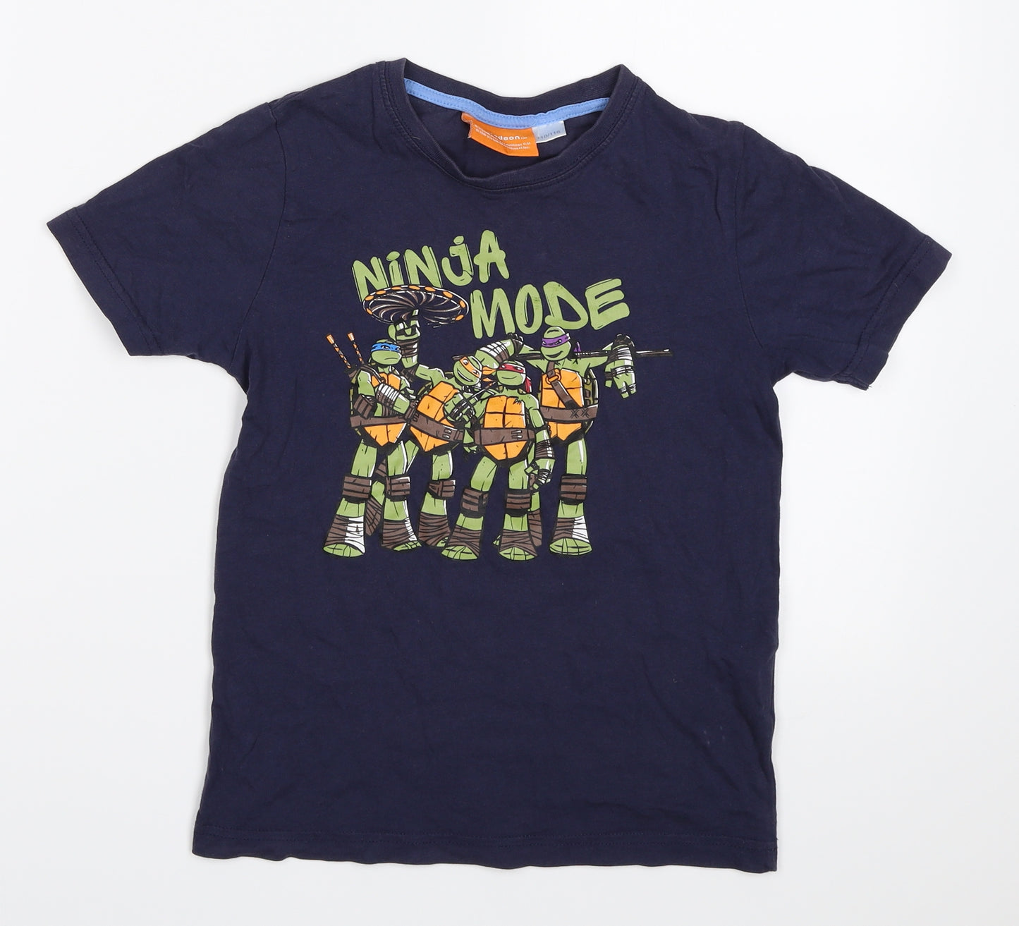 Nickelodeon Boys Blue   Basic T-Shirt Size 5-6 Years  - Teenage Mutant Ninja Turtles