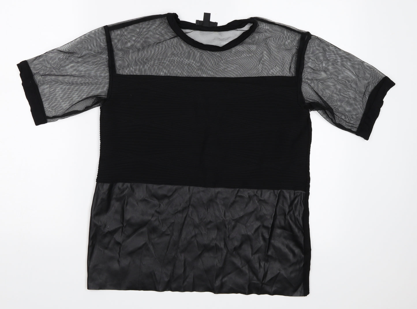 Topshop Womens Black   Basic Blouse Size 8