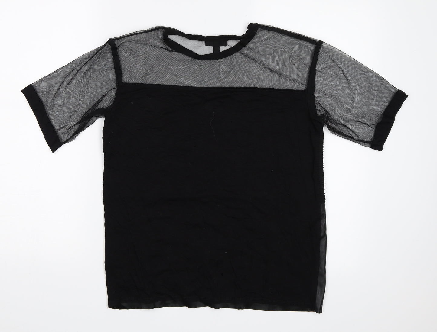 Topshop Womens Black   Basic Blouse Size 8