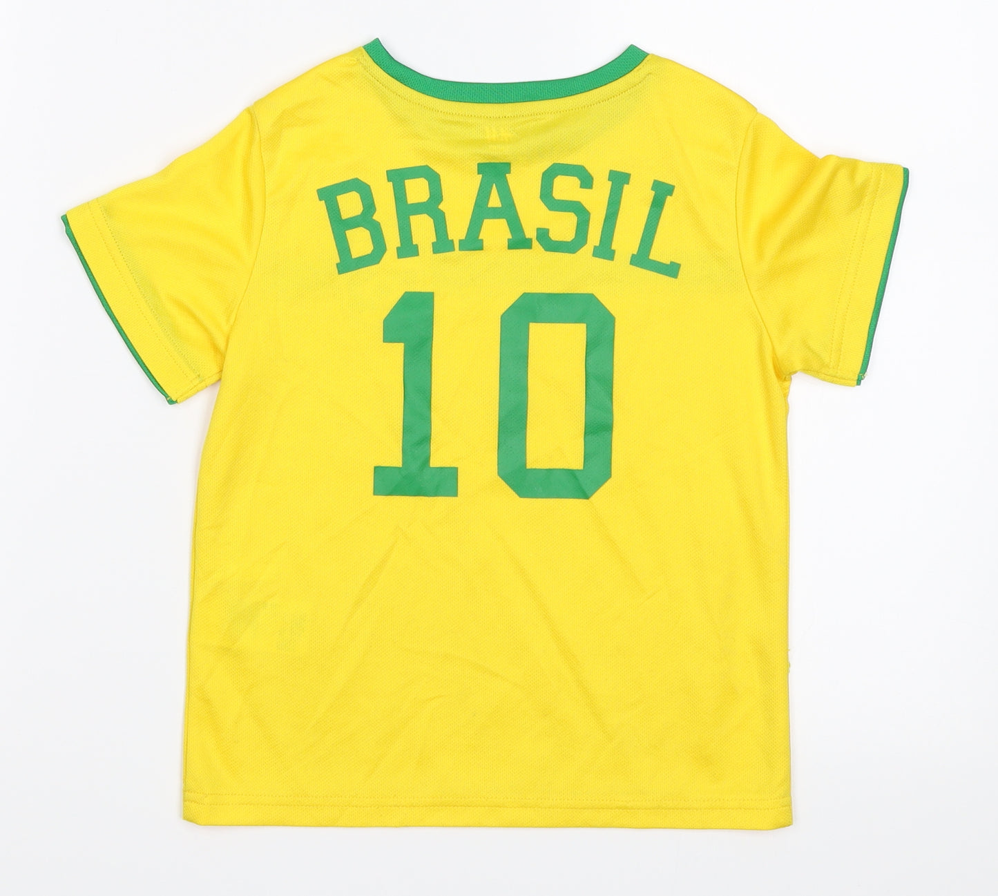 H&M Boys Yellow   Jersey T-Shirt Size 5-6 Years  - Brasil