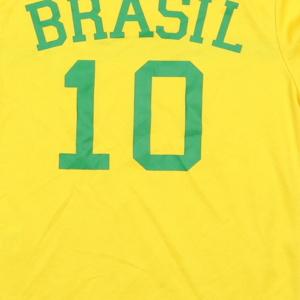 H&M Boys Yellow   Jersey T-Shirt Size 5-6 Years  - Brasil