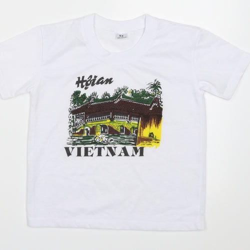 Preworn Boys White   Basic T-Shirt Size 6 Years  - vietnam