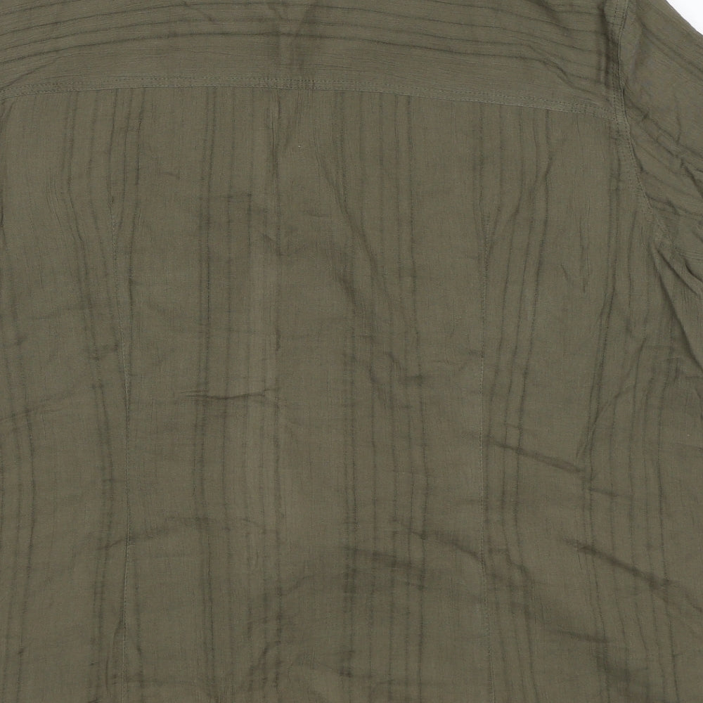 Marks and Spencer Womens Green   Basic Button-Up Size 18