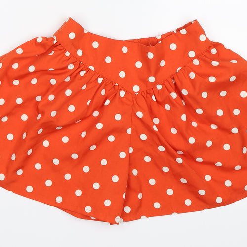 NEXT Girls Orange Polka Dot  Bermuda Shorts Size 6 Years