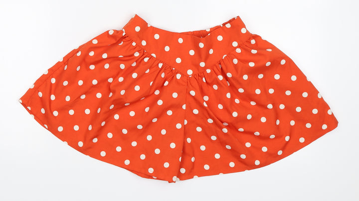 NEXT Girls Orange Polka Dot  Bermuda Shorts Size 6 Years