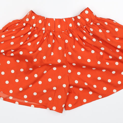 NEXT Girls Orange Polka Dot  Bermuda Shorts Size 6 Years