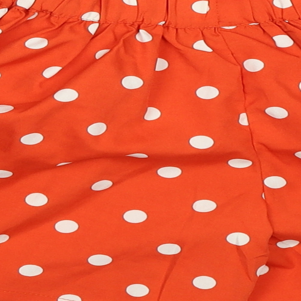 NEXT Girls Orange Polka Dot  Bermuda Shorts Size 6 Years